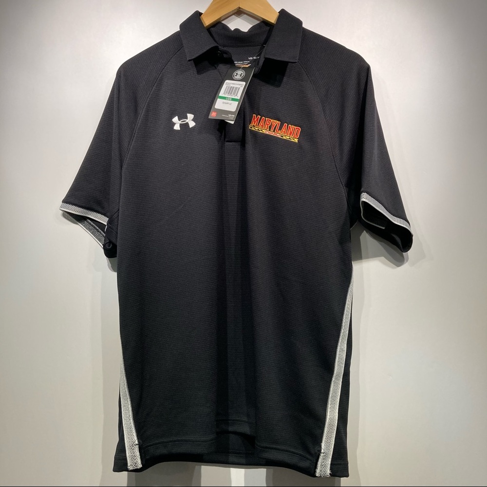 Maryland Terps Under Armour Loose Heat Gear Polo
